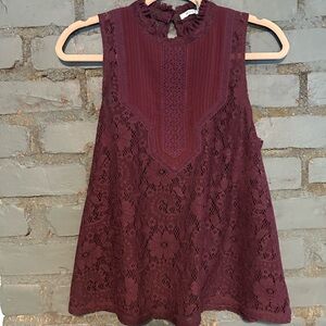 Kimchi blue Maroon lace top